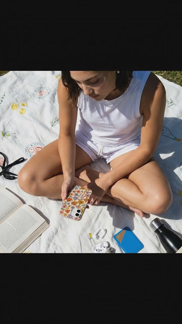 Seashell Shrooms and Blooms iPhone 16 Case - Product video demonstration