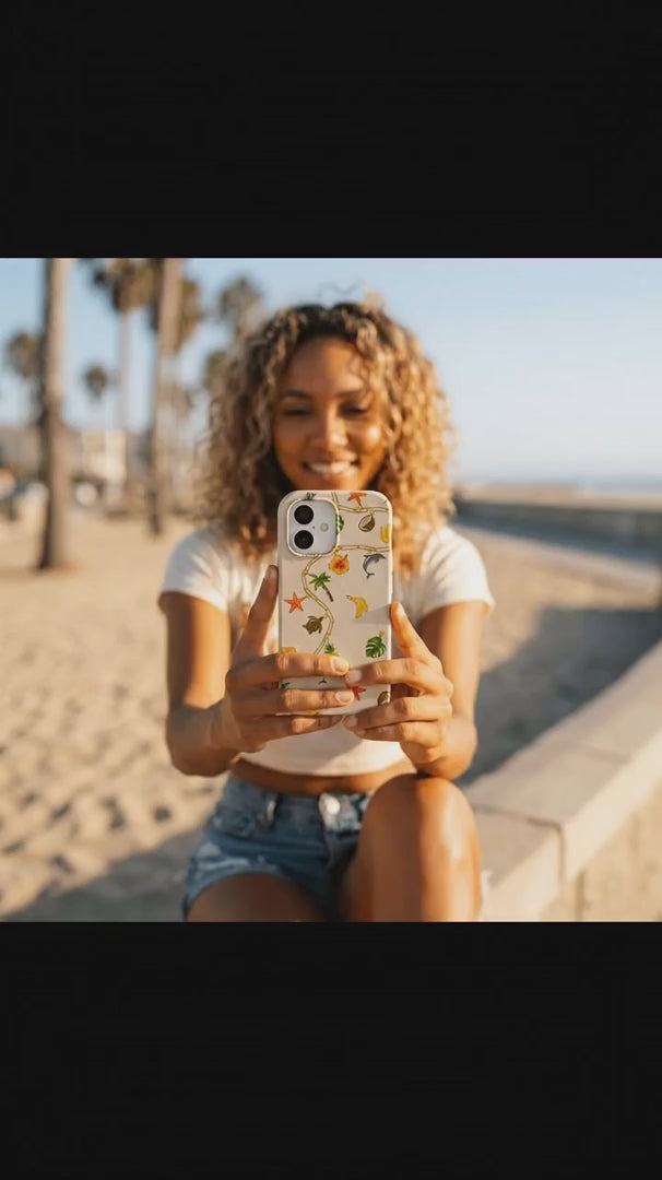 Seashell Island Charms iPhone 15 Pro Case - Product video demonstration