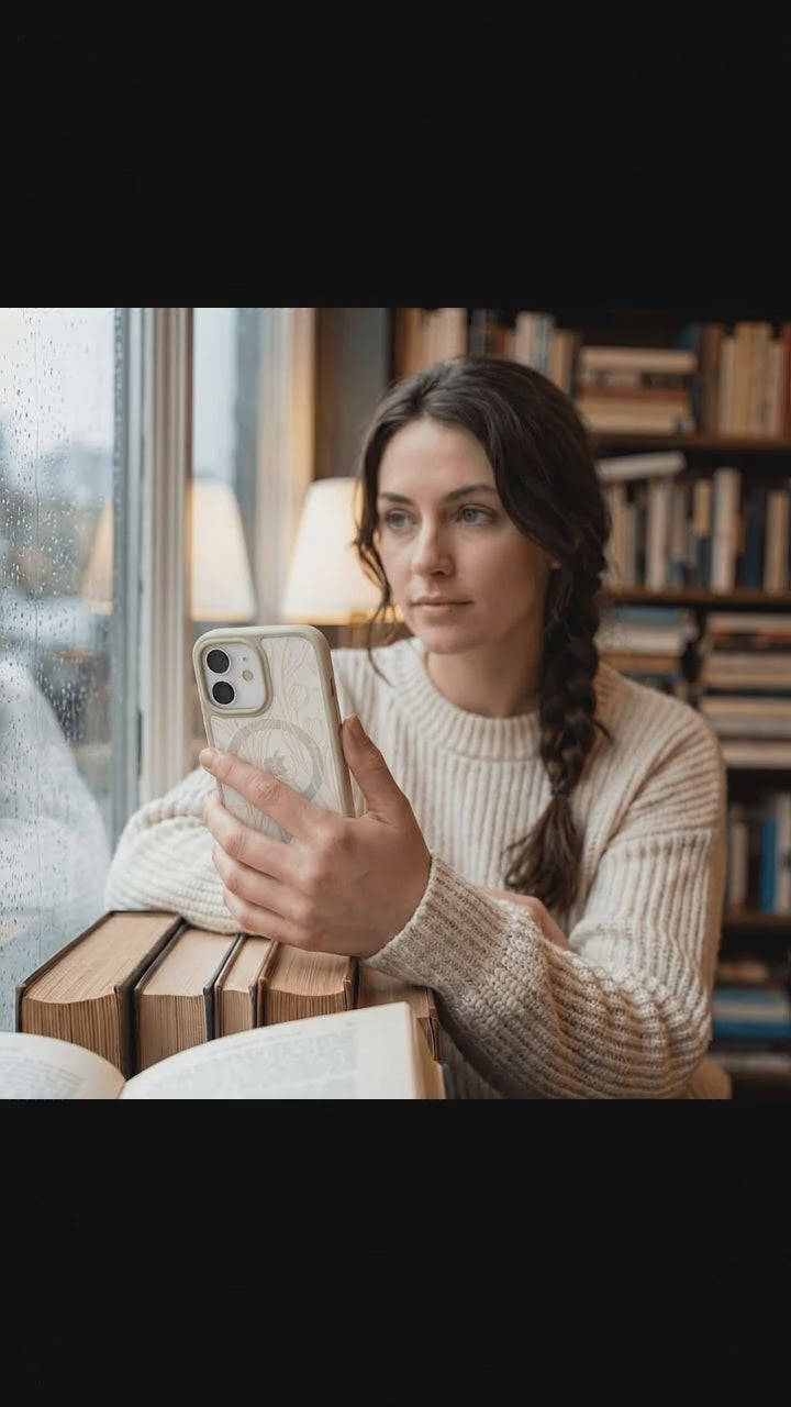 Clear Tulip Dune iPhone 17 Case With London Fog Ridge (MagSafe included) - Product video demonstration