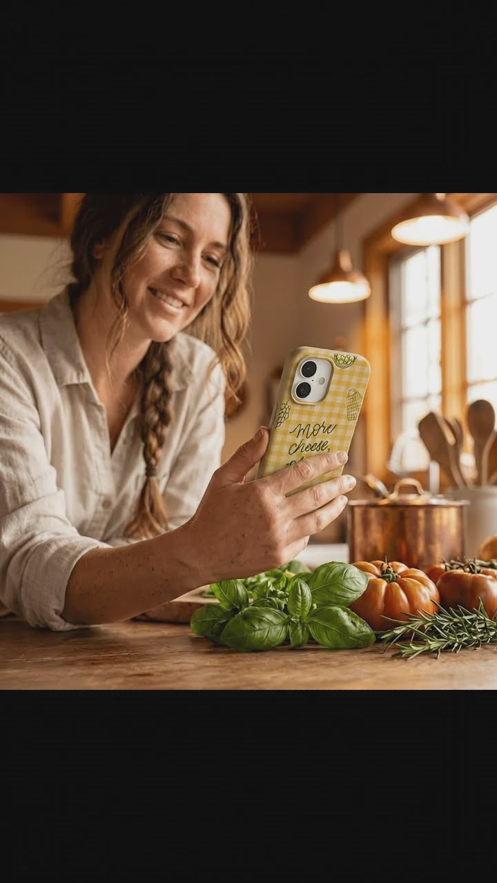 Seashell More Cheese iPhone 17 Case - Product video demonstration