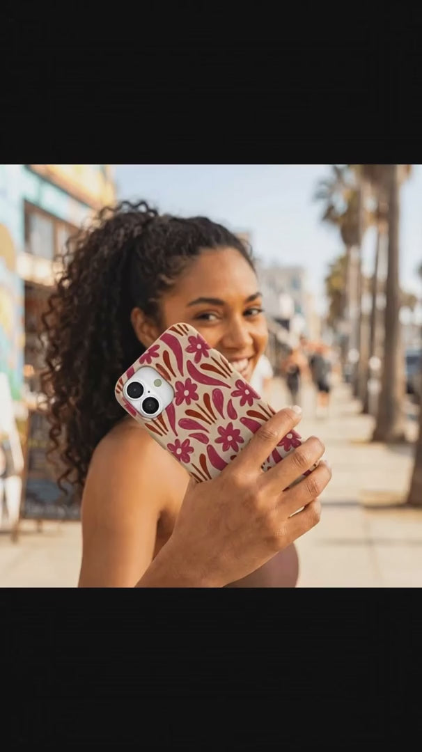 Seashell Flower Stack iPhone 15 Pro Case - Product video demonstration