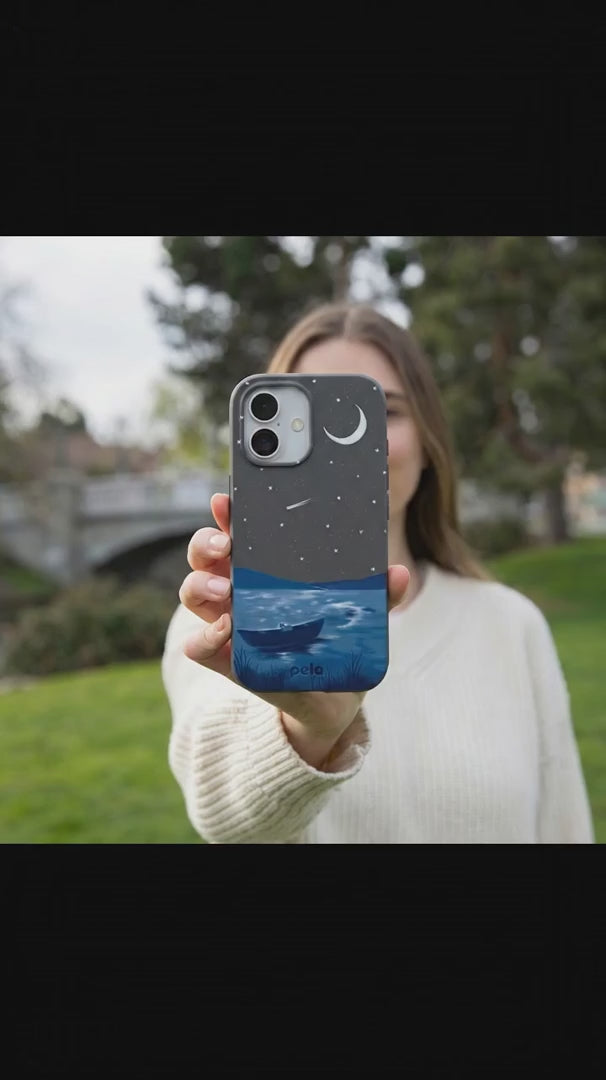 Black Moonlight Lake iPhone 15 Pro Case - Product video demonstration