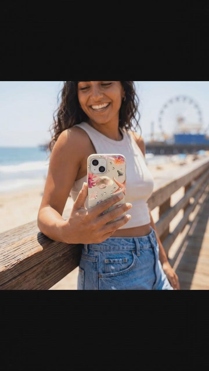 Seashell Aqua Dreams iPhone 17 Case - Product video demonstration