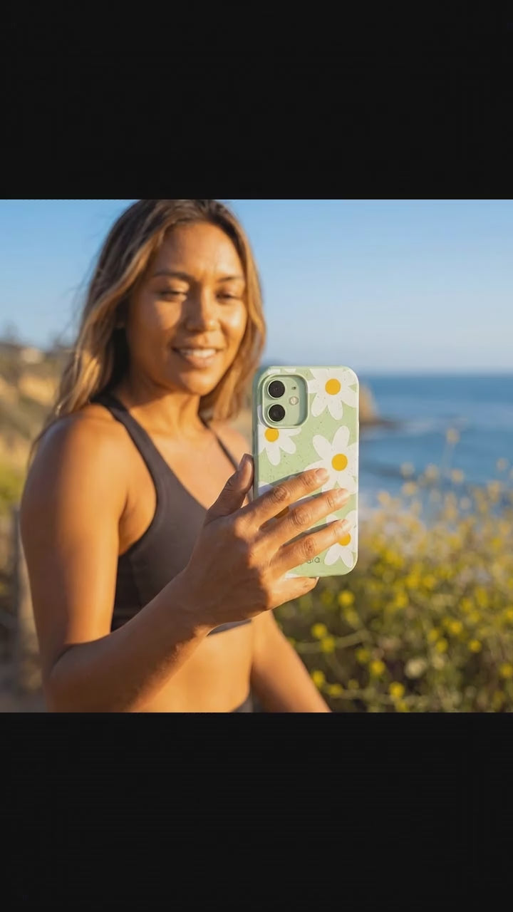 Sage Green Daisy iPhone 17 Case - Product video demonstration