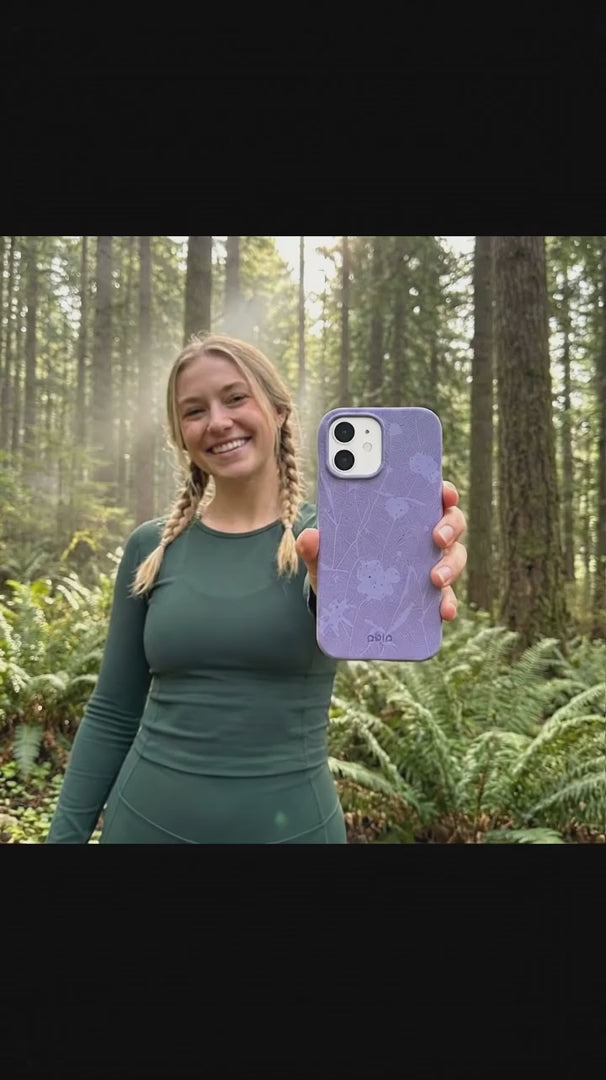 Lavender Wildflower Stitching iPhone 16 Pro Max Case - Product video demonstration