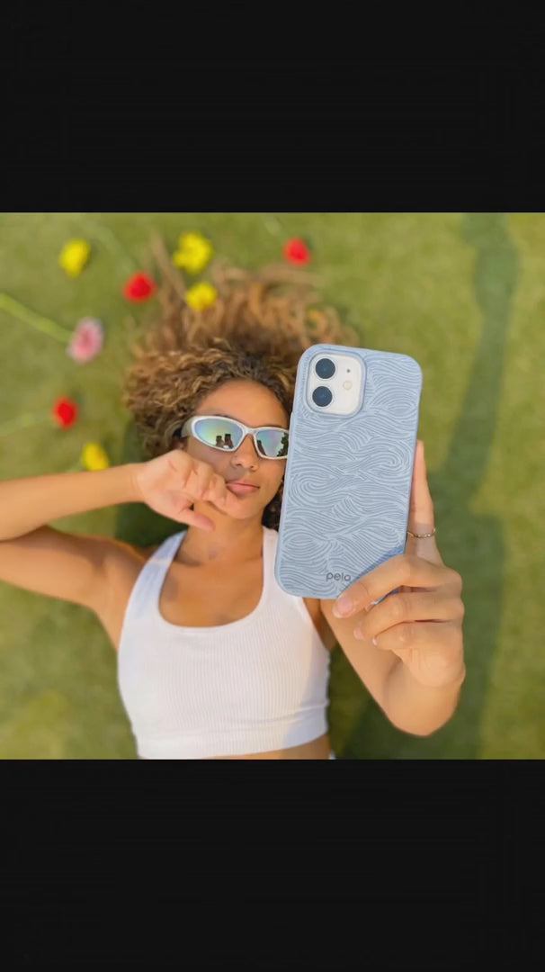 Powder Blue Ebb and Flow iPhone 13 Pro Case