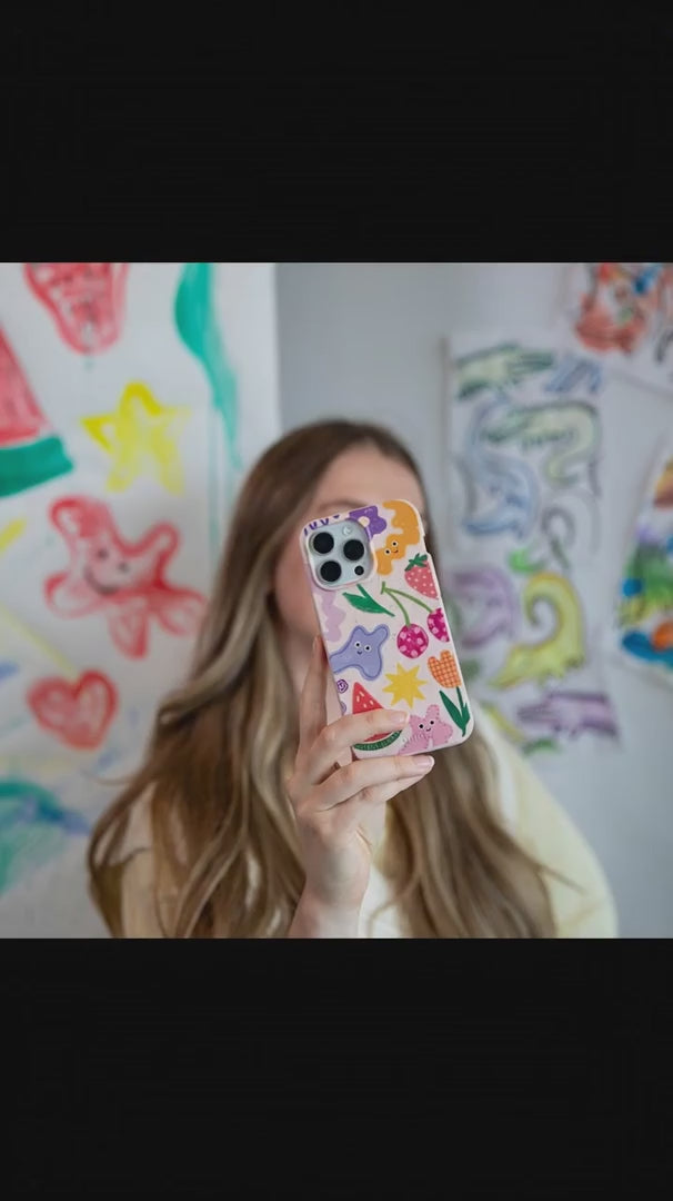 Seashell Whimsy Shapes iPhone 17 Pro Case - Product video demonstration