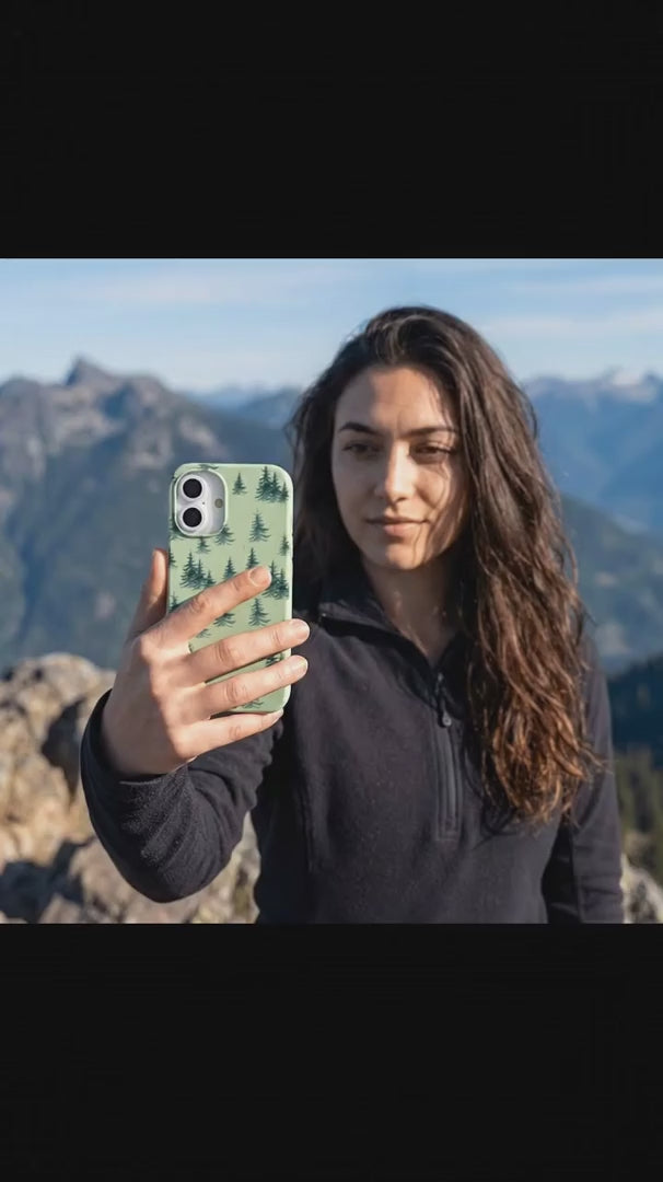 Sage Green Pine Season iPhone 15 Case