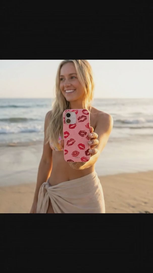 Bubblegum Pink XOXO iPhone 16 Pro Max Case - Product video demonstration