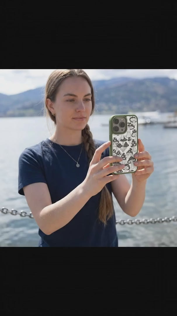 Clear Fungi Fuel iPhone 17 Pro Case With Forest Floor Ridge (MagSafe included) - Product video demonstration