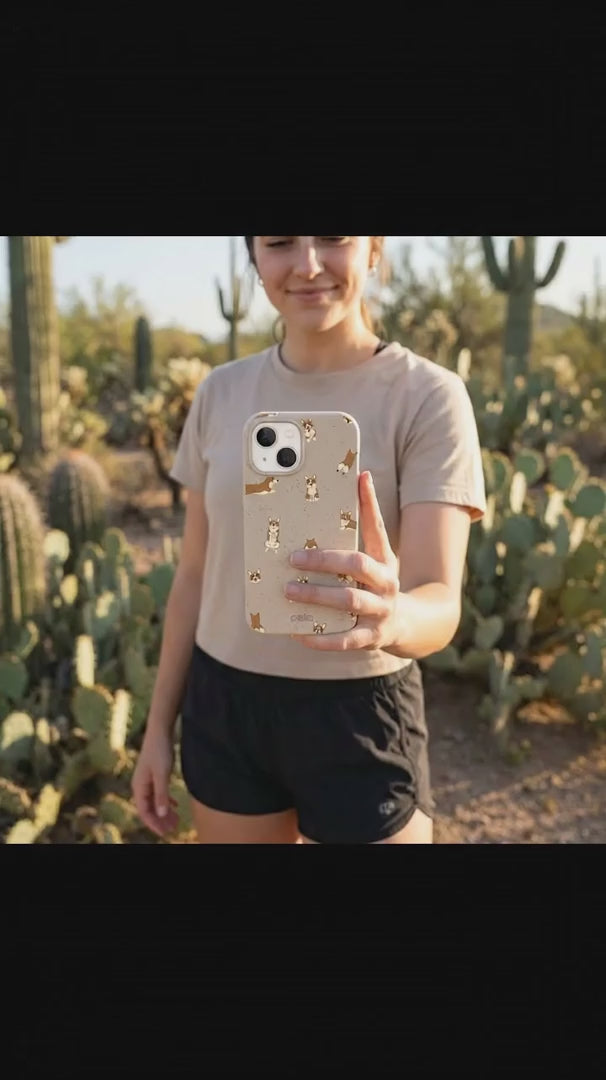 Seashell Corgi Cuties iPhone 15 Case - Product video demonstration