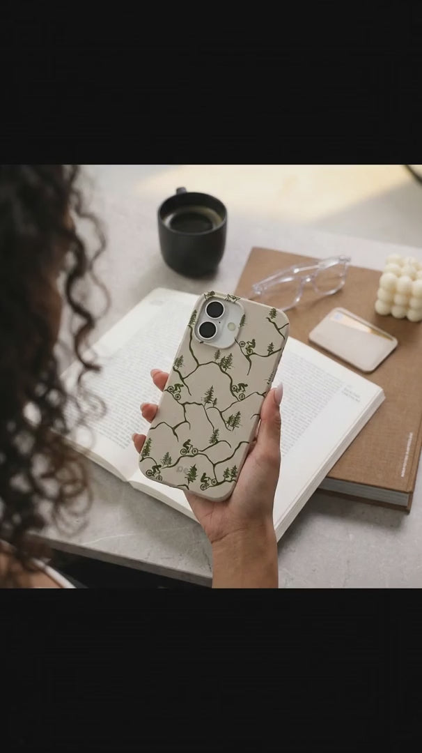 London Fog Bike Trek iPhone 16 Case - Product video demonstration