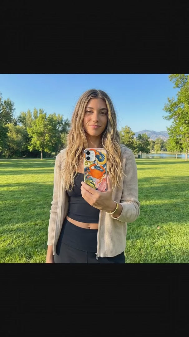Seashell Cancer Crab iPhone 16 Pro Case - Product video demonstration