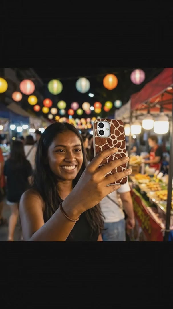 Seashell Giraffe iPhone 16 Pro Max Case - Product video demonstration