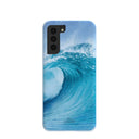 Coque Big Wave bleu poudre pour Samsung Galaxy S21