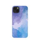 Coque iPhone 13 à reflets bleu lavande