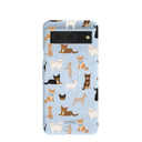 Coque Google Pixel 8 à breloques Chihuahua bleu poudre