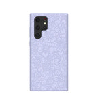 Lavender Flowerbed Samsung Galaxy S22 Ultra Case