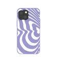 Coque iPhone 13 Mini Lavender Flutter gauche