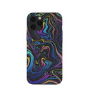 Coque Galaxy Swirls noire pour iPhone 12 Pro Max