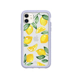Clear Lemon Fizz iPhone 11 Case With Lavender Ridge
