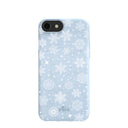 Coque bleu poudre Let it Snow pour iPhone 6/6s/7/8/SE