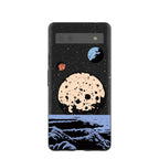 Black Retro Moon Google Pixel 6a Case