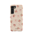 Coque Samsung Galaxy S22 motif coquillages, roses et nœuds