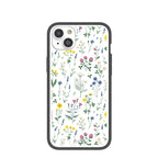 Clear Shadow Blooms iPhone 14 Plus Case With Black Ridge