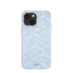 Powder Blue Snowy Mountains iPhone 13 Mini Case